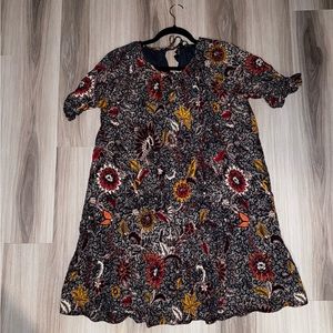 Madewell Navy Paisley Mini Dress